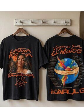 Karol G Tropitour 2026 Concert Graphic T-Shirt Unisex Reprint